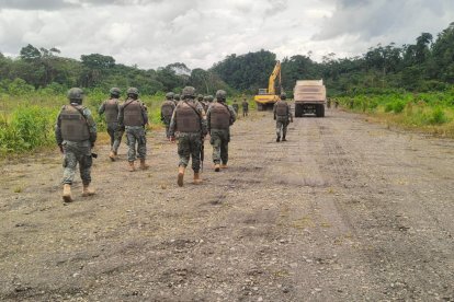 En Huamboya se halló una pista clandestina usada por mexicanos.