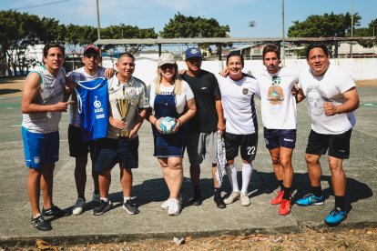 Nene SC fue el campeón de la jornada de indor, Juanita Montero felicitó a los ganadores,