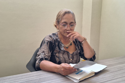 Petita León, presidenta de la Federación de Barrios Suburbanos.