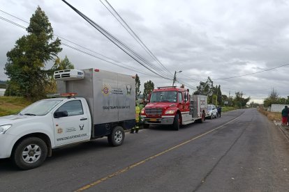El cadáver fue trasladado a la morgue de Latacunga para el trámite legal correspondiente.