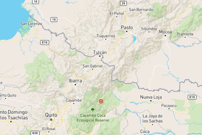 Este fue el epicentro del movimiento sísmico, según el Instituto Geofísico.