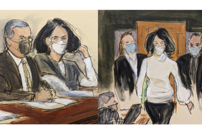 Aquellos hombres retratados, fueron y son los abogados de Maxwell para esta nueva declaración que su tiempo límite es el 5 de agosto del 2025