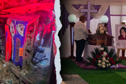 En la calle Séptima y Marcos Quintana se llevó a cabo el velorio de la comerciante María Viteri.