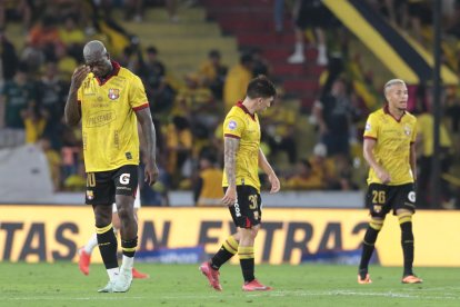 Barcelona SC no tuvo peso en la ofensiva.