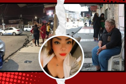 La abuela y la tía de Keyla González se consuelan tras el asesinato de la joven, ocurrido dentro de su domicilio en Guayaquil.