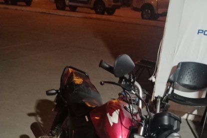 Esta motocicleta es parte de las evidencias.