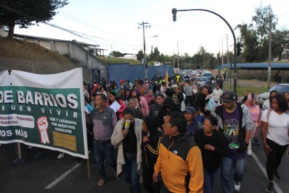 El viernes pasado, los moradores hicieron una marcha por la obra.