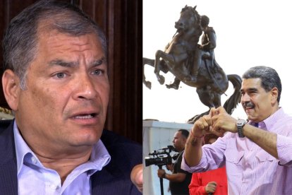En una entrevista a un medio español, Rafael Correa defendió al Gobierno de Nicolás Maduro.