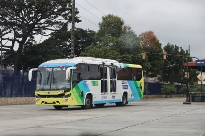 Las otras troncales usan articulados. La cuarta emplea buses similares a las rutas urbanas.