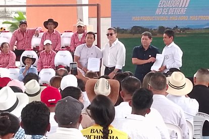 Daniel Noboa estuvo este 6 de agosto en El Laurel.