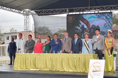 Sabanilla celebra un año más como parroquia. Autoridades presentes.