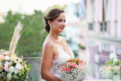 Marcela Aguiñaga contrajo matrimonio con el empresario Mauricio Guim.