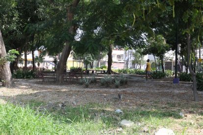 En el parque ubicado entre la avenida Narcisa de Jesús y la ciudadela Guayacanes las personas se citan entre las 13:00 y 18:00.