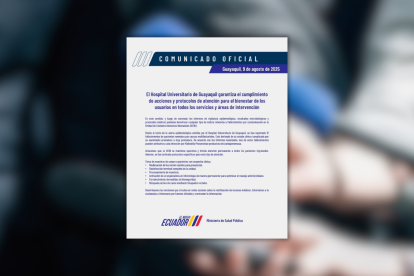 Comunicado del hospital Universitario.