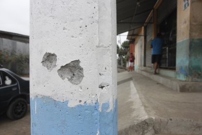 Señales de la matanza ocurrida este 11 de agosto.