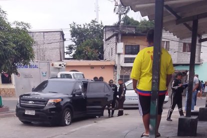 En este vehiculo fueron asesinadas tres personas.