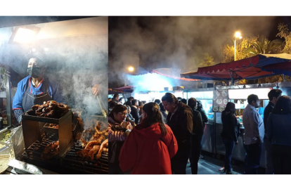 Los alimentos que se ofrecen está expuestos sin ningún tipo de precaución, sumando las personas aglomeradas que pueden contaminar dichos alimentos.