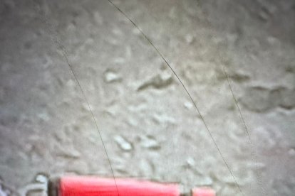 Este fue el objeto que halló Miguel Ruiz afuera de su vivienda.