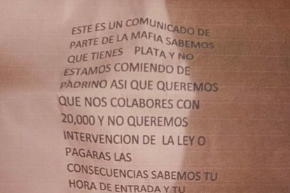 Los detenidos tenían en su poder panfletos amenzantes.