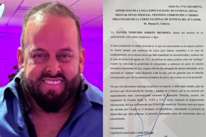 Xavier Edmundo Jordán Mendoza rechazó las acusaciones de la Fiscalía en el caso Magnicidio F. V.