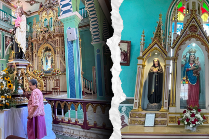 En el santuario de la Virgen del Carmen, con 113 años desde que empezaron a edificarlo, concentra el fervor de los creyentes.