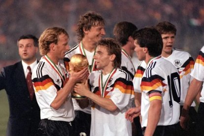 Alemania Federal, campeona en el Mundial de Italia 1990.