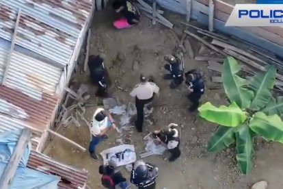 El sitio intervenido está ubicado en una zona de difícil acceso.