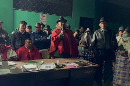 La asamblea comunitaria se instalo la noche del martes 19 de agosto en la comunidad de San Ignacio.