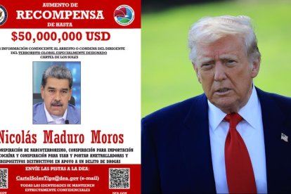 Recompensa por información que lleve a Maduro alcanza los 50 millones de dólares.