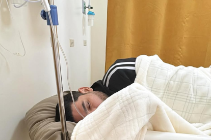 Emilio Pinargote en el hospital