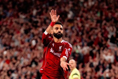 Mohamed Salah, delantero del Liverpool.
