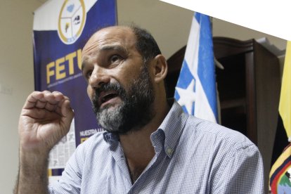 Christian Sarmiento, presidente de la Federación de Transportadores Urbanos del Guayas (Fetug)