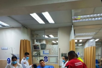 El gendarme se encuentra en el Hospital de la Policía