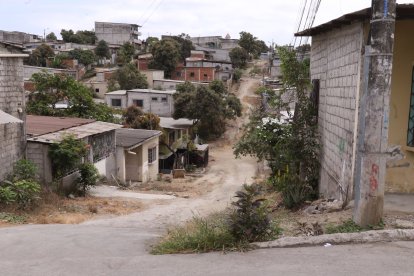 El sector en donde ocurrió el triple crimen lucía desierto este viernes 29 de agosto.