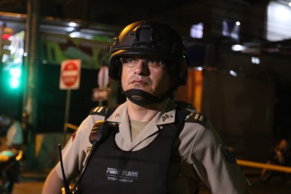 El teniente coronel Marco Proaño, jefe subrogante del distrito Florida.