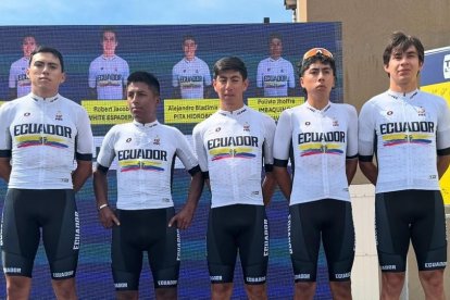 La selección ecuatoriana estuvo integrada por Luis Monteros, Joffre Imbaquingo, Alejandro Pita, Mateo Ramírez y Jacob White.