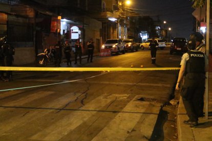 La zona fue cercada por los uniformados.