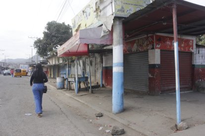 Zona golpeada por la violencia: La cooperativa Trinidad de Dios, en el noroeste de Guayaquil, vuelve a ser escenario de un crimen.