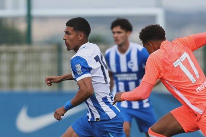 Jeremy Sarmiento, durante un partido con el Brighton & Hove Albion.