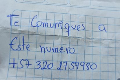 Pedían que se comunicaran a este número.