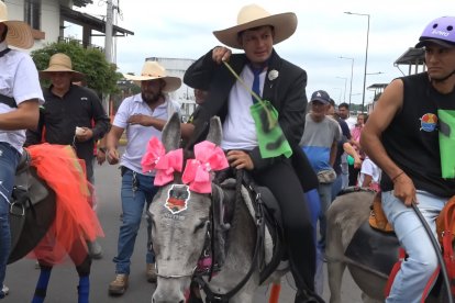 La competencia  generó  risas en unos y disgusto  en otros.