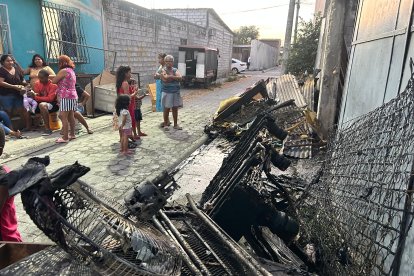 El inmueble quedó seriamente afectado por el incendio.