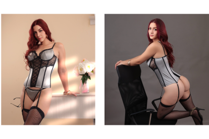 Ligueros y corsé para una jornada bien intensa.