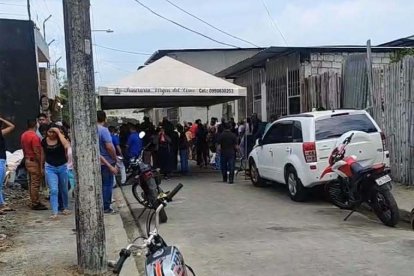 La víctima que velaban fue asesinada días antes, en Babahoyo, Los Ríos.