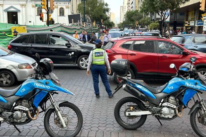 Calles del centro de Guayaquil la mañana de este 11 de septiembre, con la ATM intensificando labores.