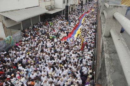 58 mil manifestantes se habrían congregado en el centro de la ciudad.