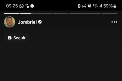 La respuesta de Jombriel en redes sociales.