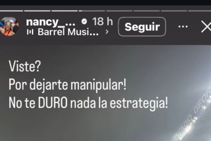 El mensaje de la mamá de Bagüi en Instagram.