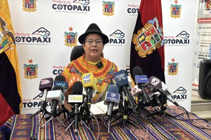 Lourdes Tibán mencionó que Cotopaxi necesita obras urgentes.