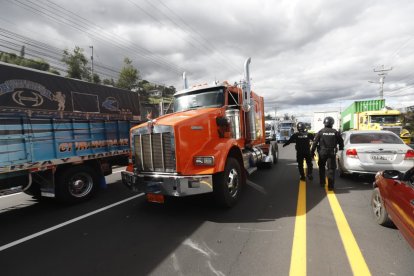 Transportistas pesados tomaron acción el 15 de septiembre de 2025.